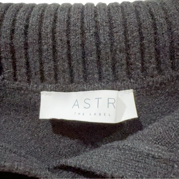 NWT ASTR Zella Wide Collar Off Shoulder Wool Blend Sweater One Size - Picture 4 of 6